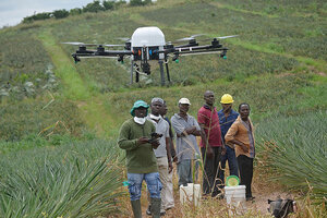 fertilizer spraying drone