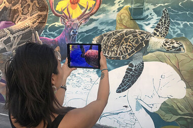 Techno-charged street art brings climate change to life - Vimarsana News