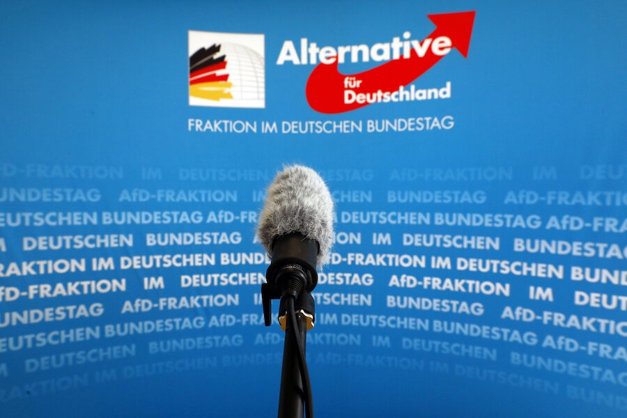 Under surveillance: far-right AfD party's radical wing in Germany -  CSMonitor.com