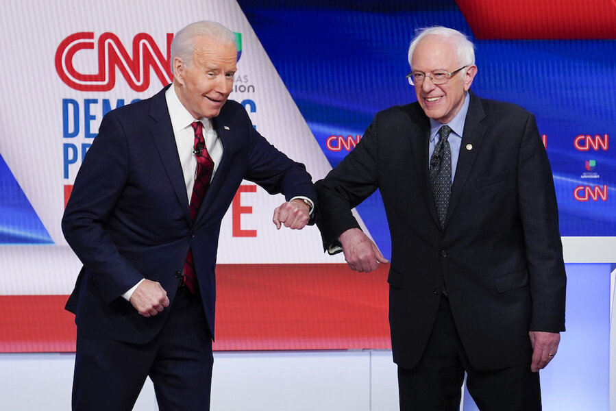Sanders backs Biden as ex-rivals join to -