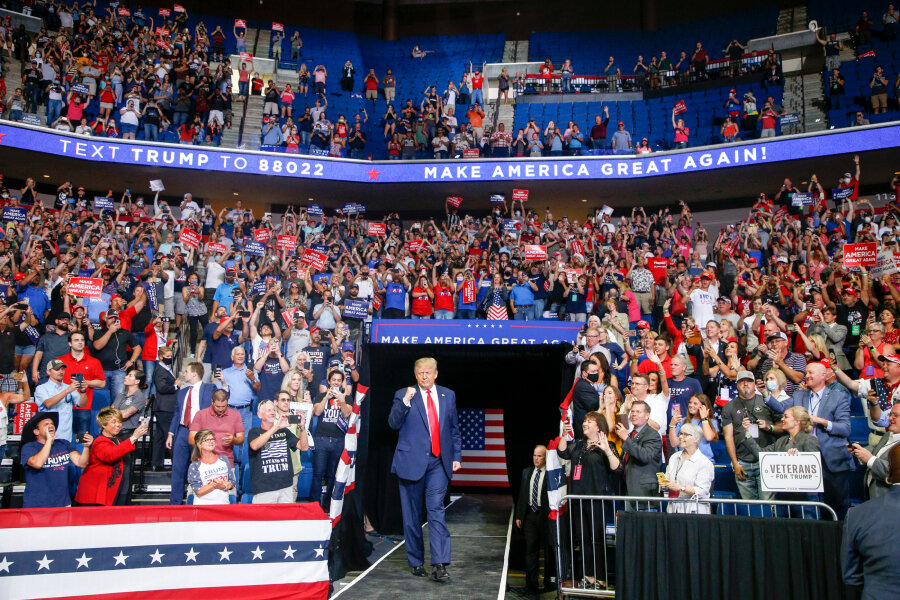 Attendees at Trump rally in North Carolina test positive