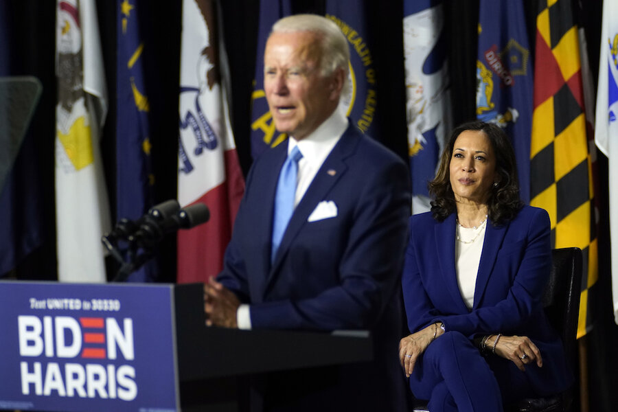 What the first Biden-Harris event tells us about their alliance - CSMonitor.com