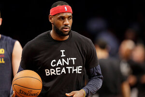 Lebron James Wore a 'We March, Y'all Mad' Protest Shirt?