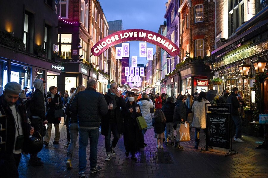 Britain orders London shops shut, Christmas gatherings canceled