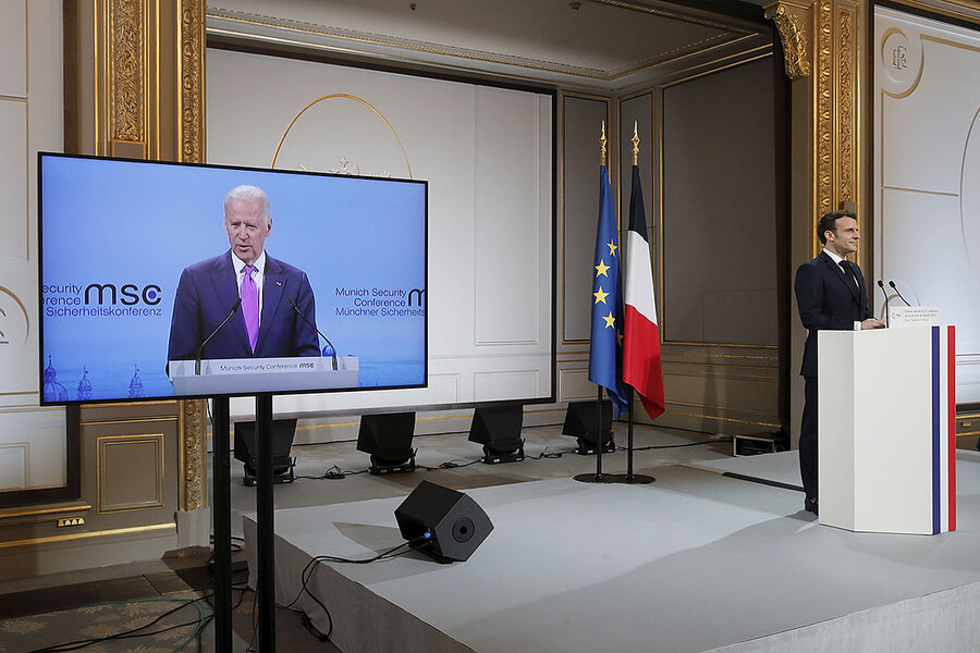 Biden to allies: Enduring values stand up in a changed world