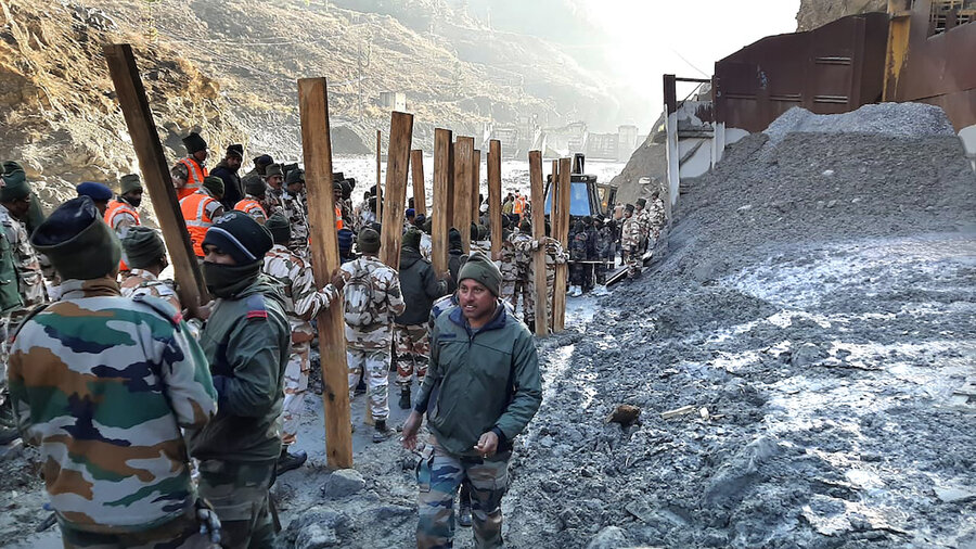 Rescuers hunt for missing after Himalayan glacier bursts