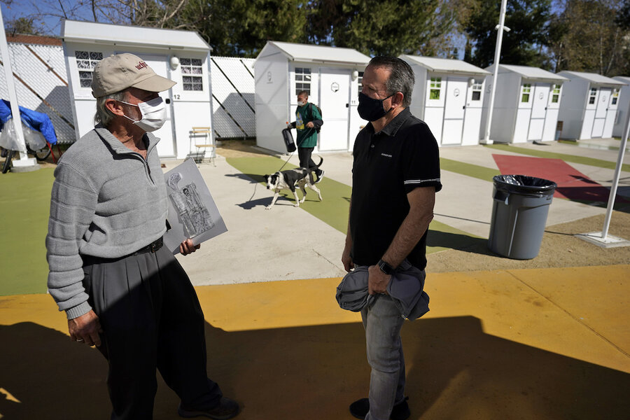 Los Angeles Opens Its First Tiny Home Village To Ease Homeless Crisis Csmonitor Com