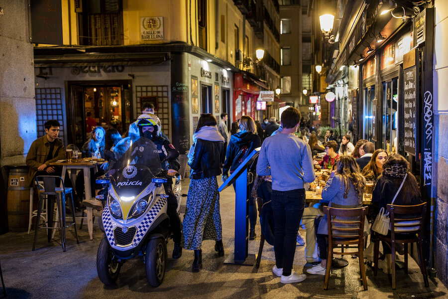 In Europe, revelers flock to restriction-free Madrid