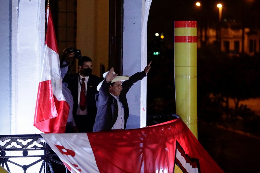Peru leftist Castillo claims election win over Fujimori