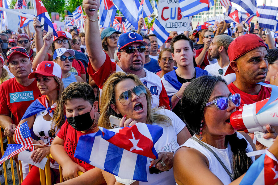 Cubans protest against food shortages and rising prices