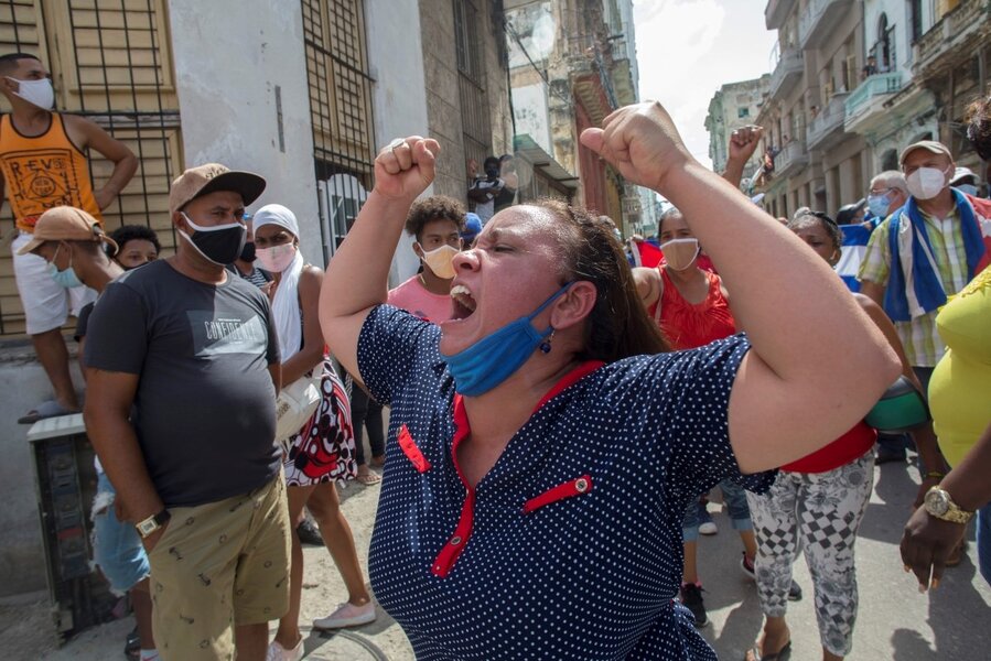 As food shortages worsen, Cuba sees largest protests in decades