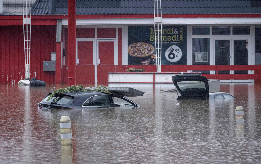 River In Central Europe Flooding