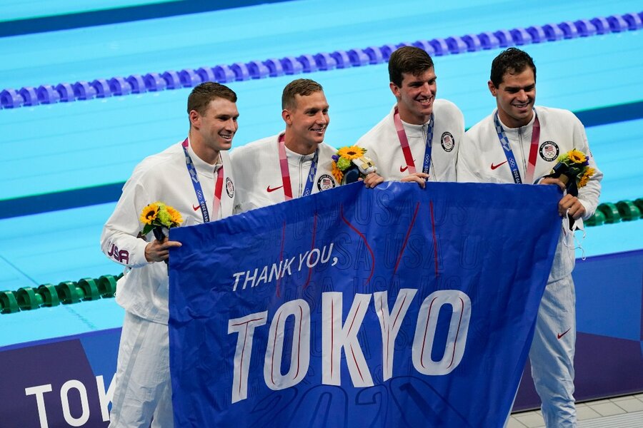 Team USA swim star Caeleb Dressel wins first individual Olympic gold