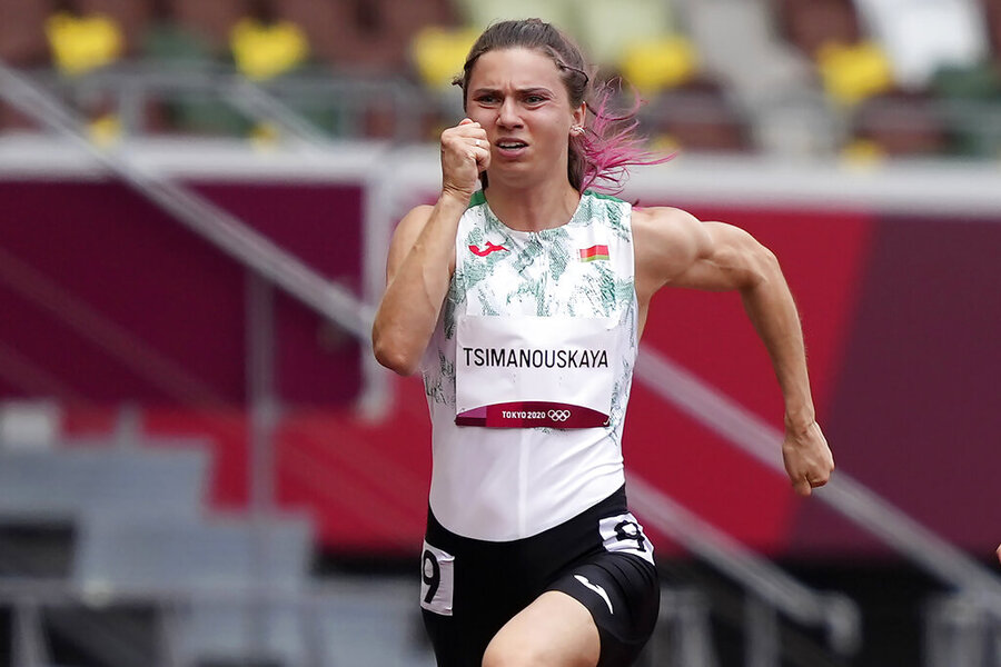 In a run for her life, Belarus sprinter seeks asylum in Poland