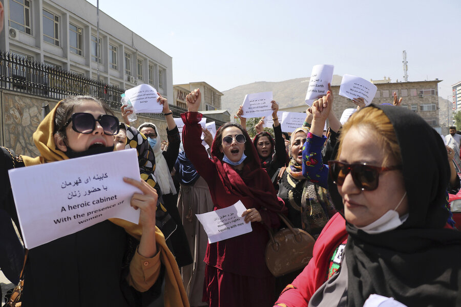 Women demand rights as first days under Taliban rule unfold