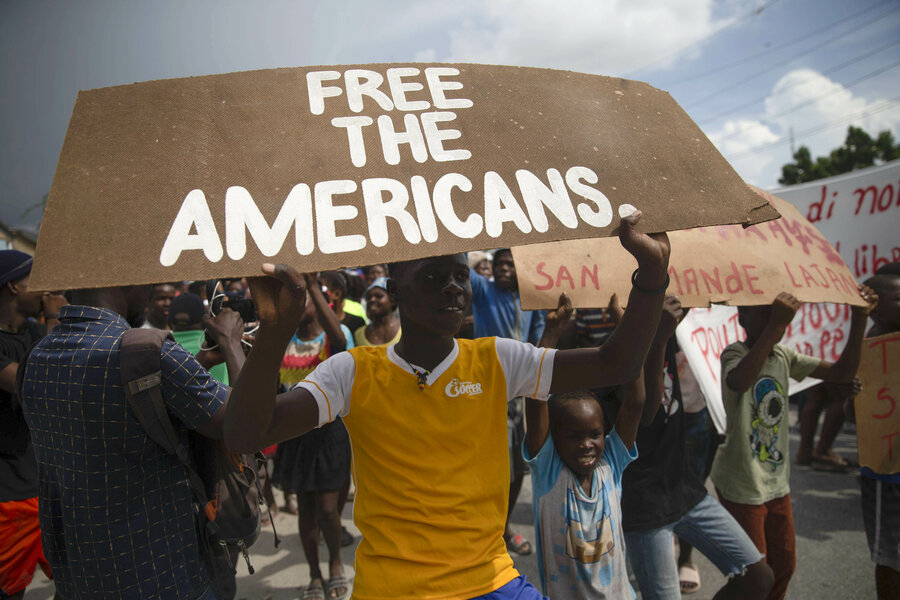 Protestors join fight to free US missionaries kidnapped in Haiti Protestors join fight to free US missionaries kidnapped in Haiti