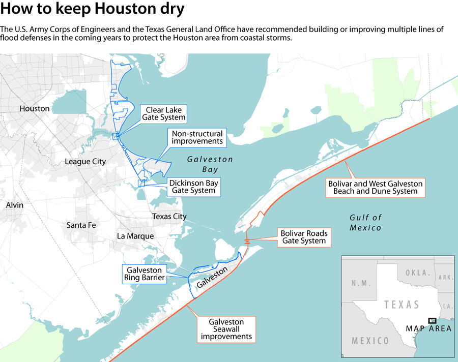 Climate change sets stage for more sea walls in US future - CSMonitor.com