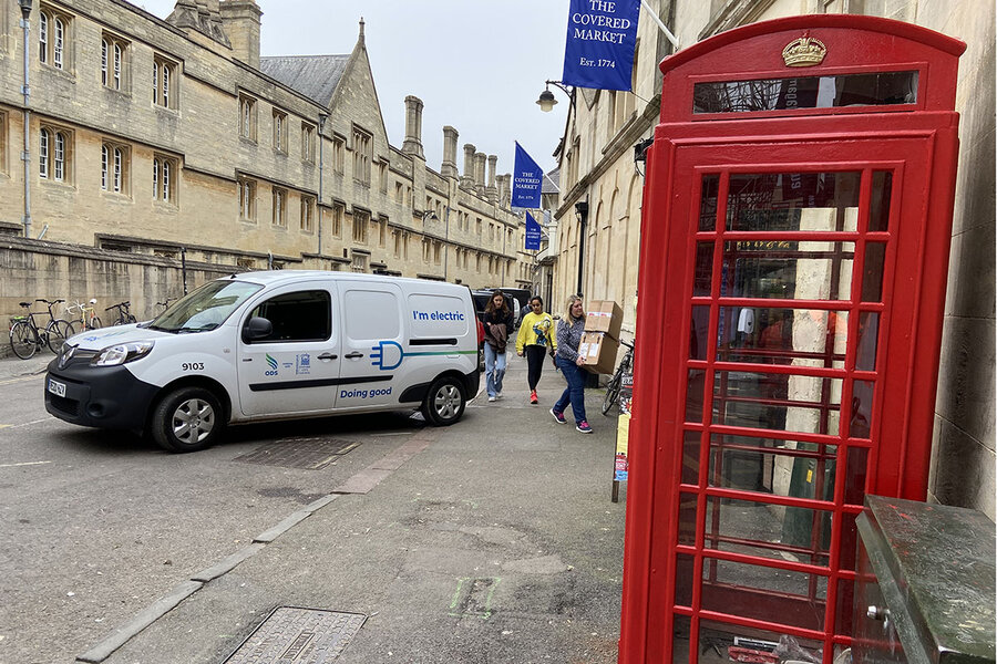 Oxford prepares for electric car future. Britons may be cool to the cost.