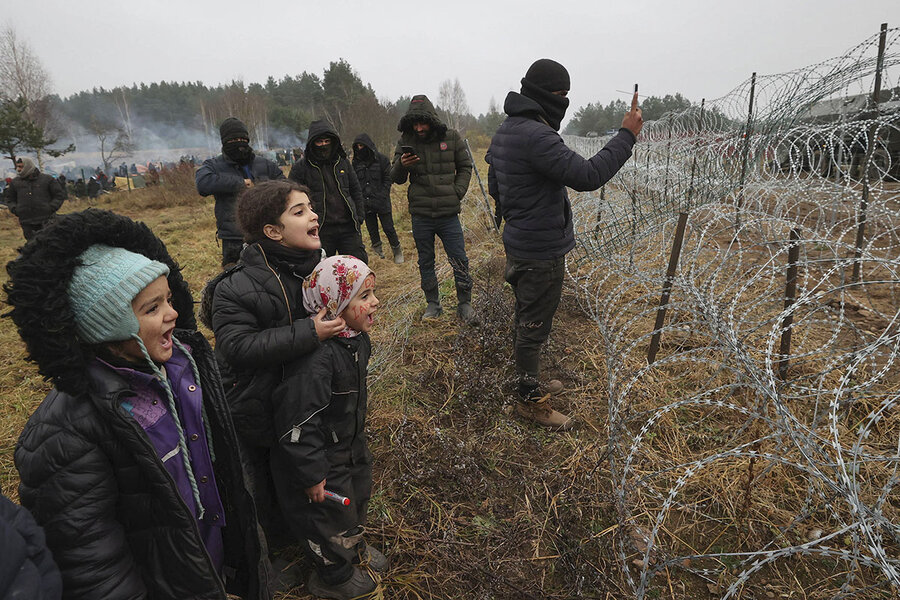 Migranci na Białorusi zachęcają Europejczyków do pokazywania swoich wartości