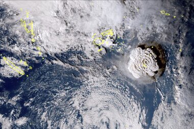 Tsunami alerts across Pacific after volcano eruption near Tonga - Vimarsana News