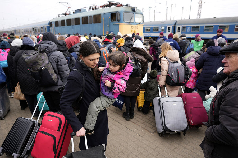 Ukrainian refugees welcomed when other nations' weren't. Why? -  CSMonitor.com
