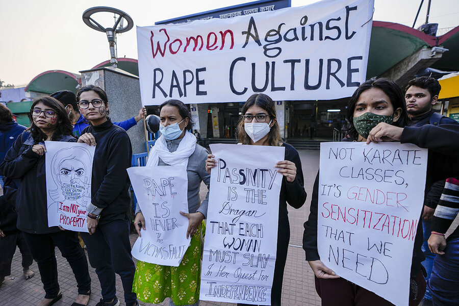900px x 600px - Does rape within marriage count? To India's courts, no. - CSMonitor.com