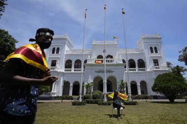 Sri Lankans hope for stability as chaos spirals, president flees - Vimarsana News