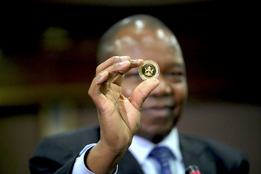 Zimbabwe rolls out new coin as golden solution to inflation