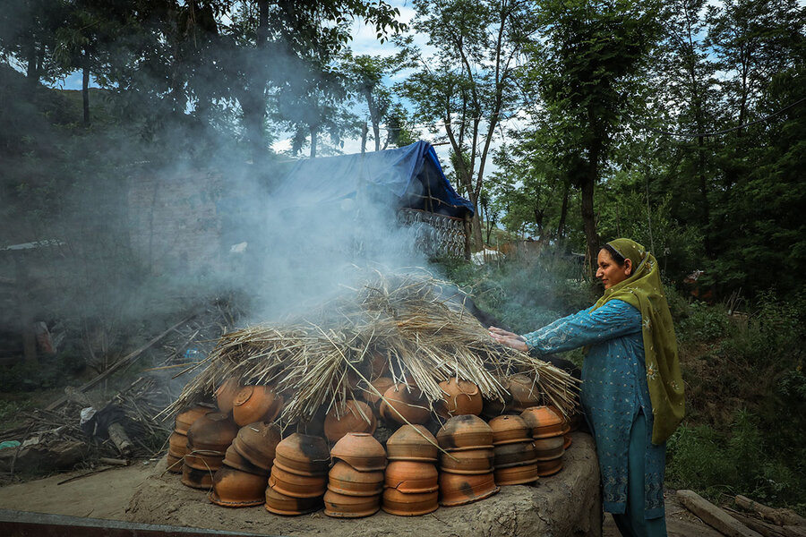 In Pictures: Where Kashmiri potters fire an ancient art form