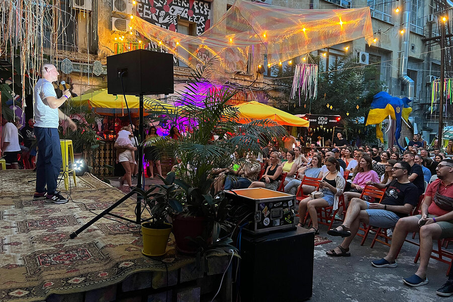 What’s booming in wartime Odesa? Laughter.