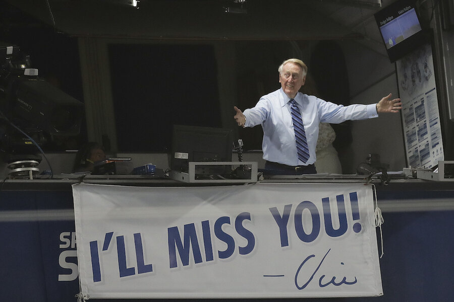 Custom Dodgers Vin Scully It's Time For Dodger Baseball With Kirk