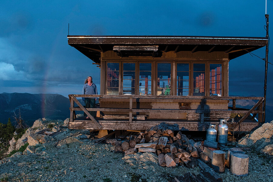 On a Montana mountaintop, this lookout watches for fire – and hope