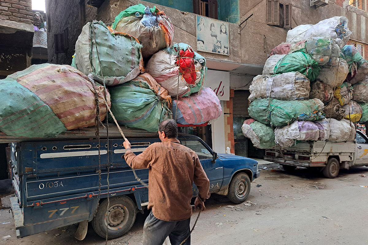 Cairo's 'Garbage City' alchemy: Turning recycled plastic into gold - CSMonitor.com