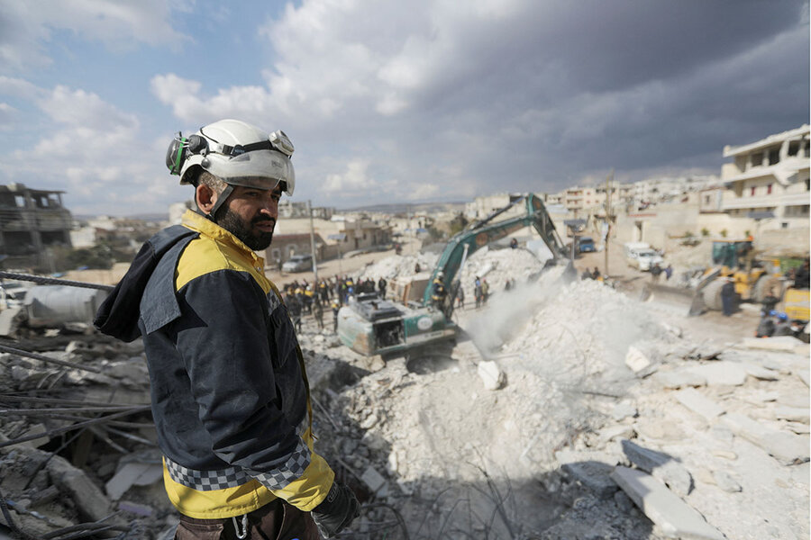 After quake, Syrians lost outside aid. They&rsquo;re working to help themselves.