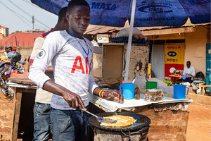 Uganda rolex street food hits price problems CSMonitor