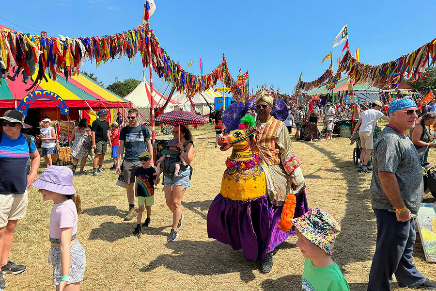 At ‘Glasto’ festival Kid packs, wilderness wipes, and Elton John