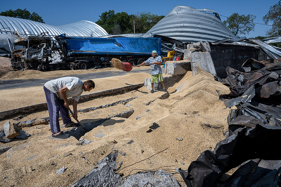 Russian attacks on grain exports challenge Ukraine, and the world