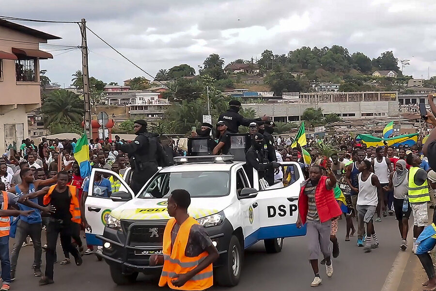 Military soldiers oust unpopular president in oil-rich Gabon