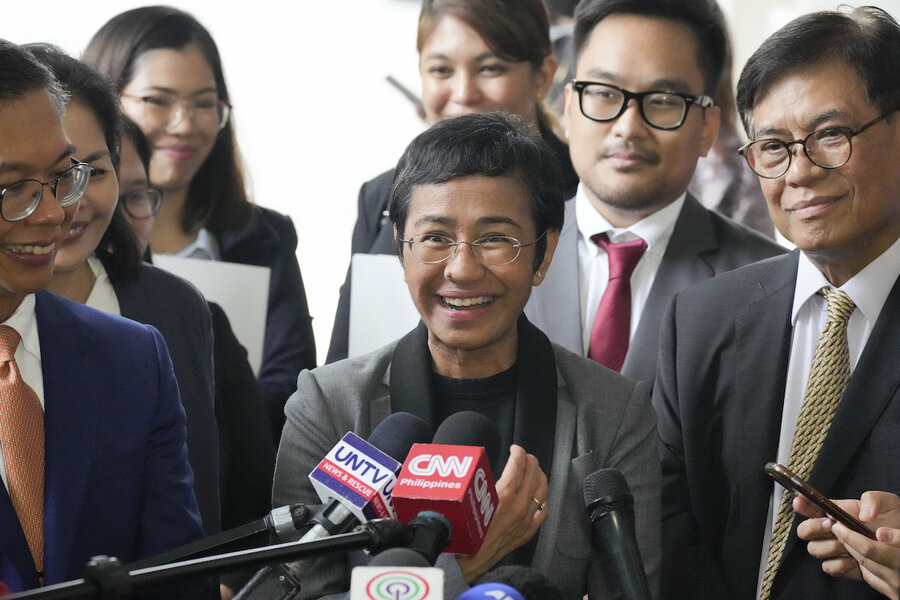 Nobel winner Maria Ressa acquitted of tax evasion charge