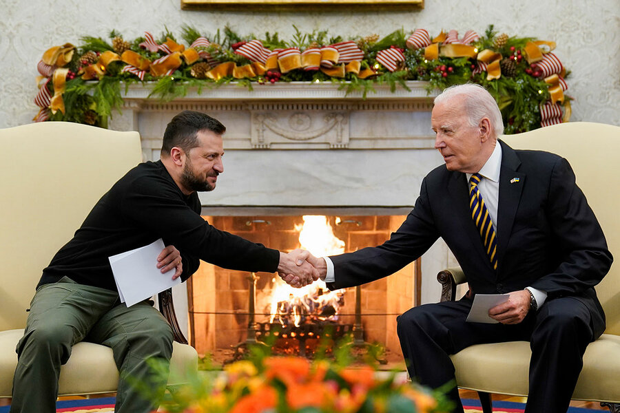 Does Ukraine aid bolster US national security? Biden makes his case.
