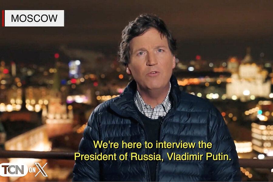 Tucker Carlson is interviewing Putin. What&rsquo;s in it for the Kremlin?