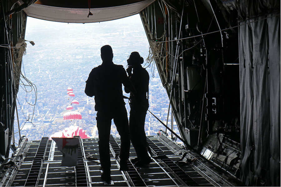 My flight over Gaza in a plane dropping food aid