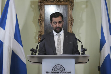 Scotland leader resigns. Transgender care and environment top issues in weakened government. - Vimarsana News