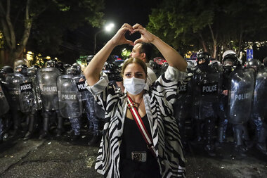 Anti-Moscow protests rock Georgia, demand closer ties with EU, NATO - Vimarsana News