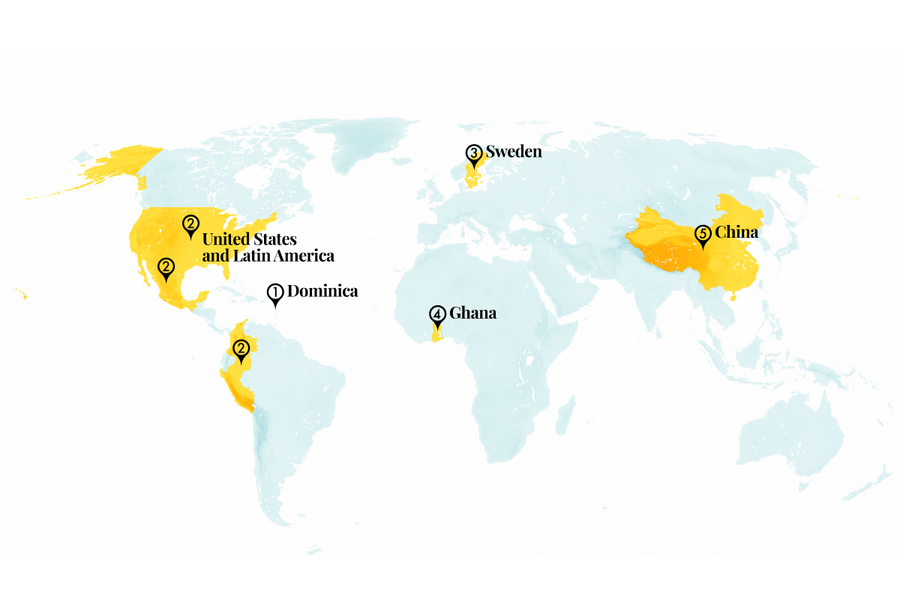 A container ship that runs on batteries, and crime fighting for trees