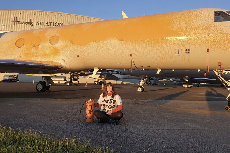 Climate activists vandalize jets and Stonehenge as summer travel soars