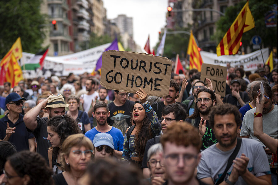 Barcelona is being swamped by tourism. Locals are not taking it lying down.
