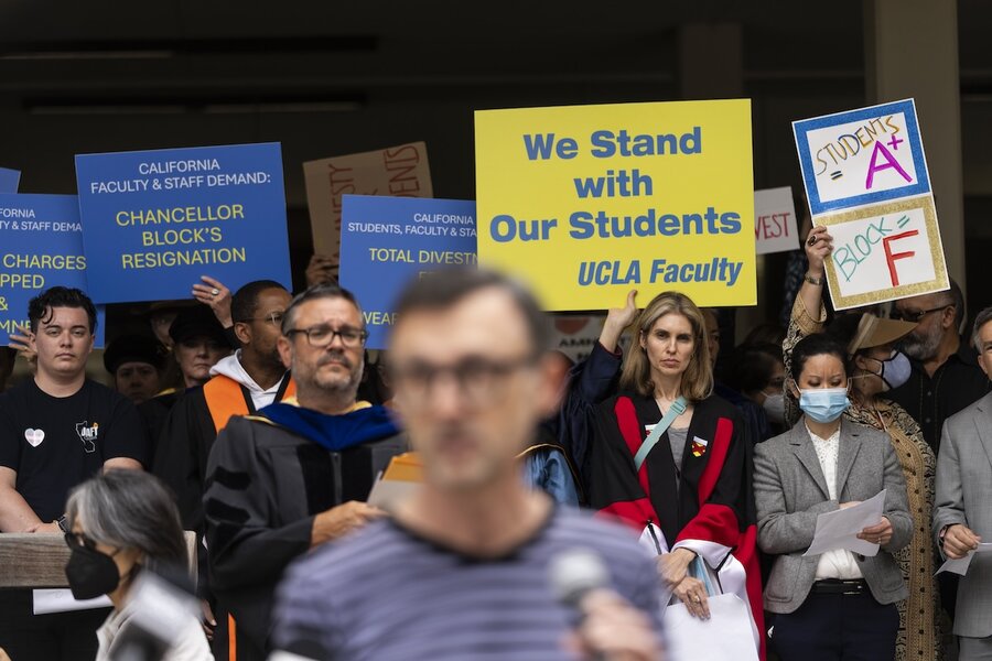 As college protests continue, new rules raise concerns among faculty