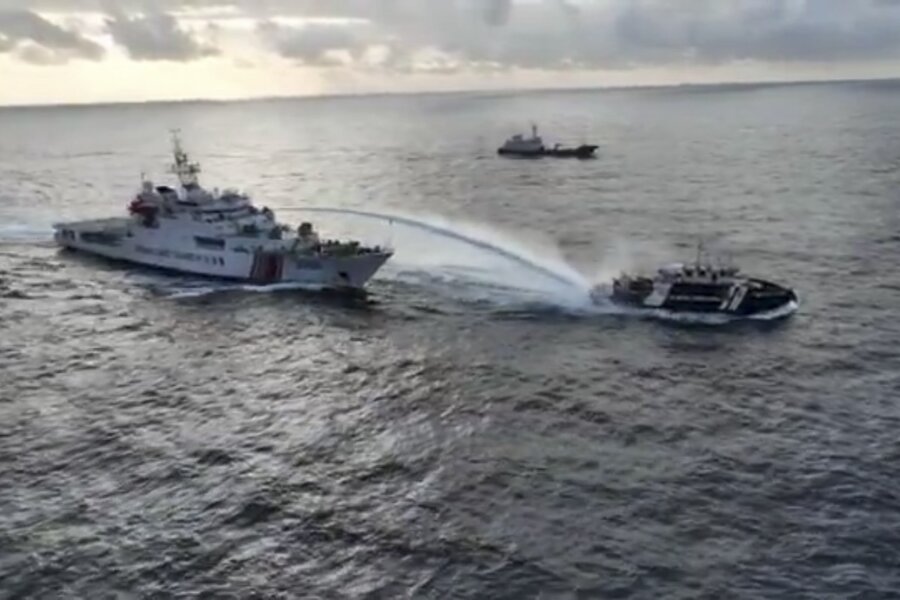 After a month of calm, China harasses Philippine patrol in the South China Sea