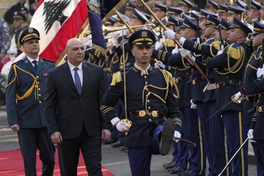 Lebanon army commander Joseph Aoun is sworn in as president, filling two-year void